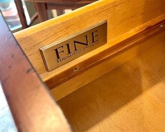 SOLD - 12-drawer chest by  Fine Furniture Design, Solid Wood. Excellent Condition. 62 X 20 X41