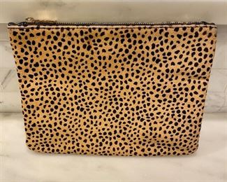SOLD, Sole Society leopard print clutch. 