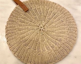 $80. The Beach People woven beach tote. Perfect condition! 13" D 