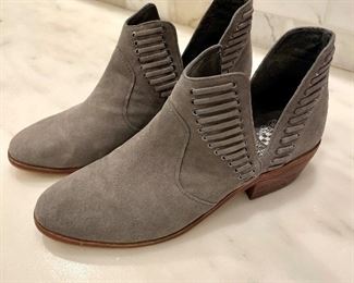 SOLD-Grey suede, Vince Camuto Bootie. Size 7.5