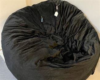 SOLD - BIG Bean Bag Chair by G. J Venture. 48" x 48" x 27"