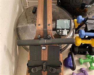 SOLD -  Waterpower rowing machine w/ S4 monitor