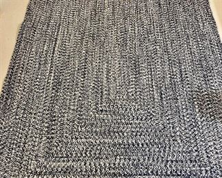 SOLD Blue & White rug, 5' x 8'