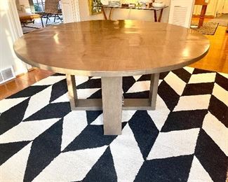SOLD- Restoration Hardware round table ; color is more grey in person