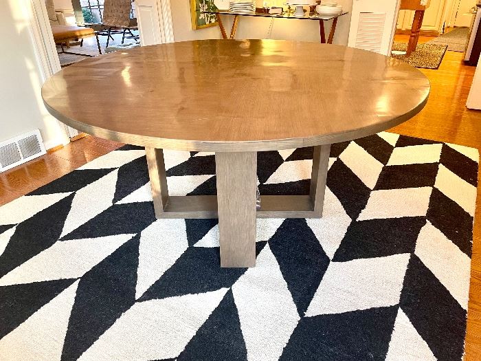 SOLD- Restoration Hardware round table ; color is more grey in person