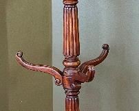 Gorgeous Wooden Coat Stand that measures 77 inches tall. It has 9 hooks for coats! Time to throw a party! 