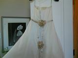 this is the backside of the Vera Wang wedding gown, two years old.