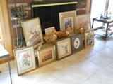 small sampling of the wall art in the home