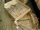set of 12 mother of pearl handled fruit knives, sterling ferrels