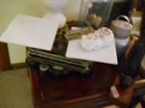 antique balance scale, maybe from candy store