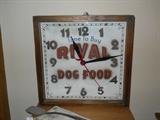 wonderful old electric clock Rival dog food, works just fine