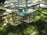 vintage Woodard patio set