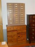 you are on your own getting the metal filing cabinet down