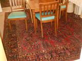 good view of the Sarouk in the dining room, faulous