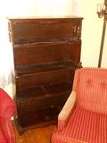 3 stack mahogany bookcase