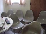 set of six Eames molded fiberglass side chairs