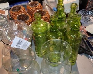 Green glassware and other glassware