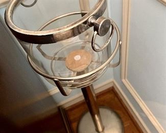 Vintage ice bucket on stand.   Complete your bar.