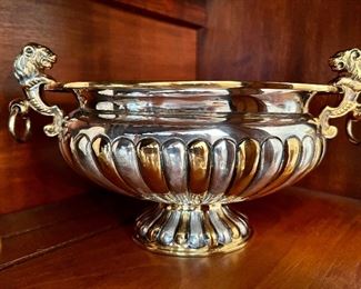 TANE Sterling with vermeil 2 handled lion exquisite bowl!  Tane is like the Tiffany’s of Mexico!  3 TANE pieces!