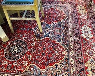 The rug really grounds this room and makes it rich!  Large!  8'3"x11'5".