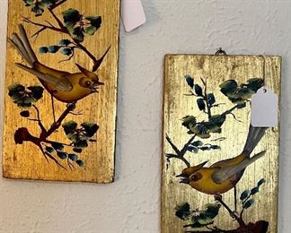 Fun vintage wall art.  hand painted.