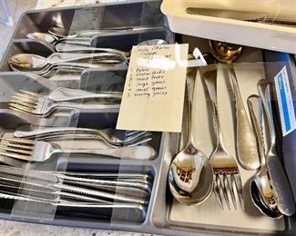 2 sets of flatware.