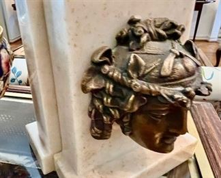 There are multiple different book ends throughout.  So many statement pieces.