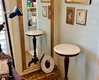Regency mirror and table.  Notice the matching design.  We have another slightly different.