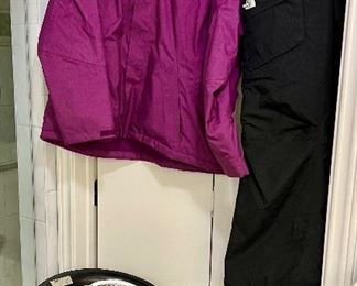 Smaller sized North Face ski jacket and pants.