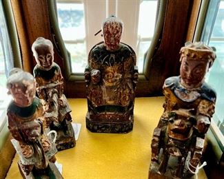 4 Antique Chinese figures.