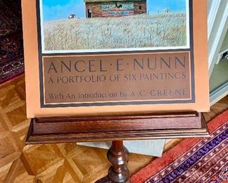 Ancel E. Nunn portfolio.  Notice the book stand.  