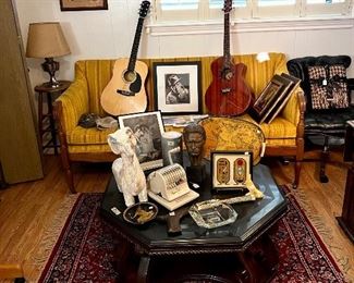 slate top coffee table.