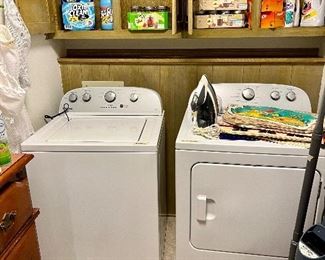 Whirlpool Washer and Dryer.