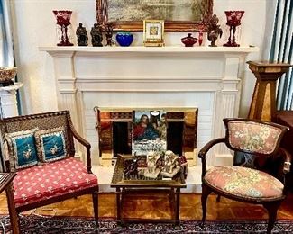 The lovely fireplace!