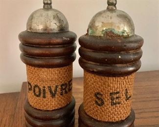 Vintage French salt and pepper
