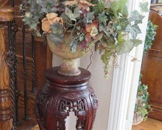 Rosewood plant stand