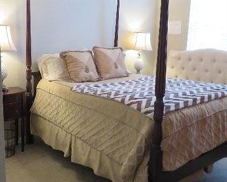 Queen poster bed