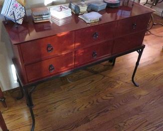 Console table with drawers