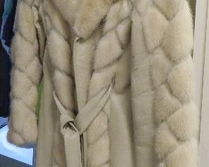 Fur and leather vintage coat
