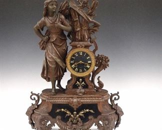 French Figural Mantel Clock