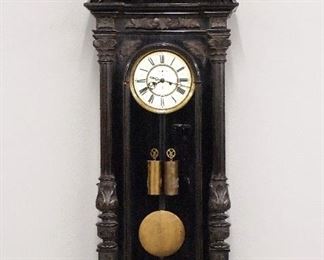 2 Weight Gustav Becker Wall Clock
