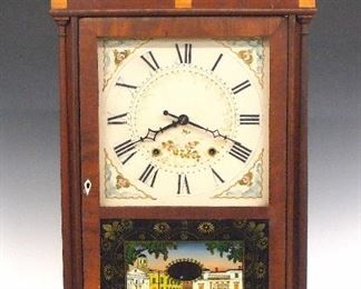 Silas Hoadley Pillar And Scroll Clock