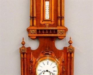 French Clock With Thermometer