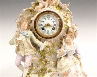 Lenzkirch Porcelain Mantel Clock
