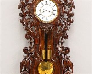 Carved Lenzkirch 2 Weight Wall Clock