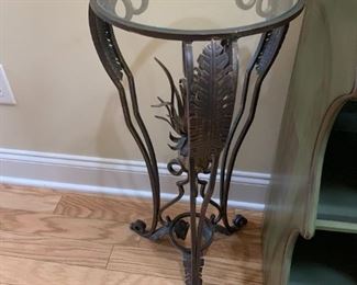 Glass Top / Metal Plant Stand $ 54.00