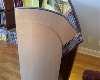 Side view of 1953 Seeburg Jukebox