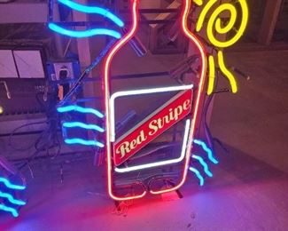Red Stripe Neon Advertising Signs