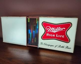 Collectible Miller High Life Light Up Advertising Sign