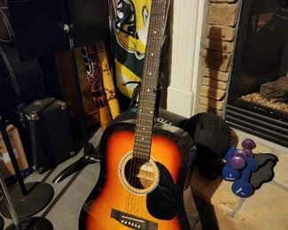 Stagg Western Style Tobacco Burst Sunset Guitar 